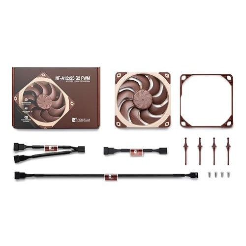 Noctua NF-A12x25 G2 PWM PWM-Anschluss 120 mm (NF-A12X25 G2 PWM) afbeelding 4