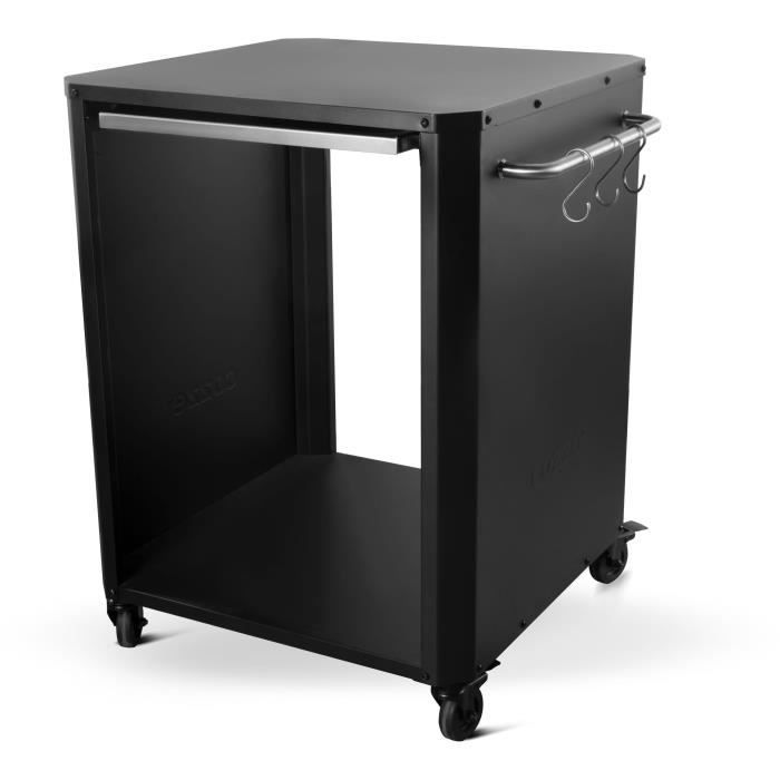 Chariot avec planche a découper - COZZE - 90300 - 77 x 66,5 x 82,5 cm - Tablette Inox 43x35 cm