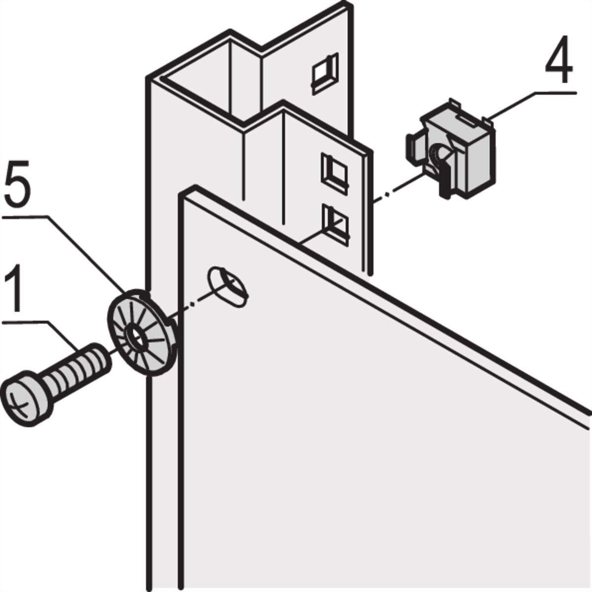 SCHROFF Grounding Cage Nut M6 - 10pcs