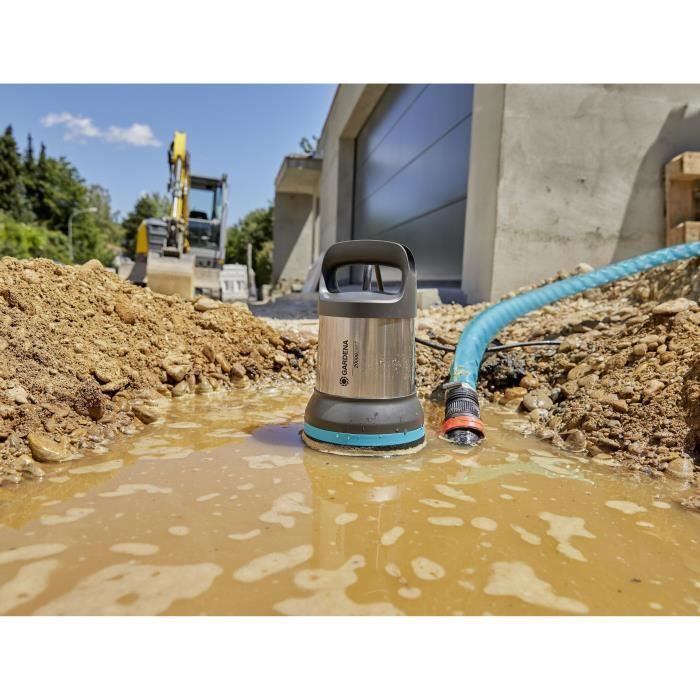 GARDENA 25000 L Dirty Water Drainage Pump 1100W - Max flow rate 25000 l/h & max pressure 1.1bar 25000l/h