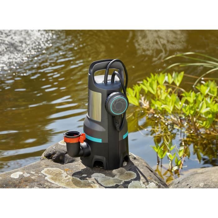 GARDENA 25000 L Dirty Water Drainage Pump 1100W - Max flow rate 25000 l/h & max pressure 1.1bar 25000l/h