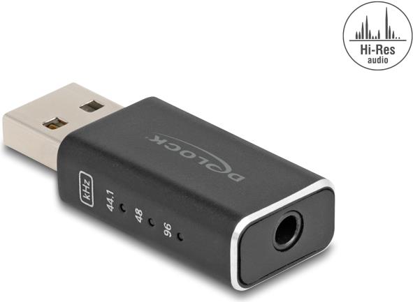 Delock USB Gaming DAC, Digital-to-Analog Converter, Compact, Plug and Play