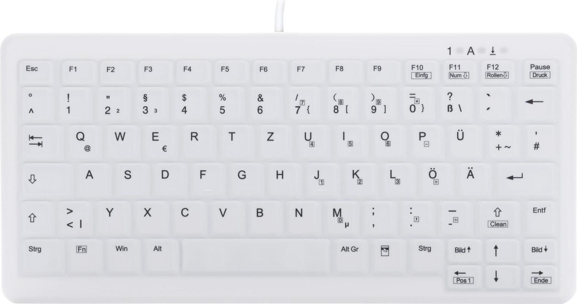 CHERRY AK-C4110 USB Keyboard QWERTZ German White (AK-C4110F-U1-W/GE)