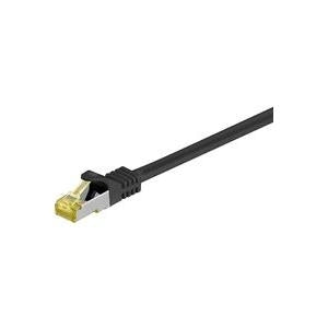 MicroConnect - Netzwerkkabel - RJ-45 (M) zu RJ-45 (M) - 20,0m - SFTP, PiMF -Cat.7 Rohkabel - ohne Haken - Schwarz (SFTP720S)