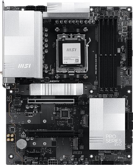 MSI PRO X870E-S EVO WIFI AM5 Motherboard 7E86-003R