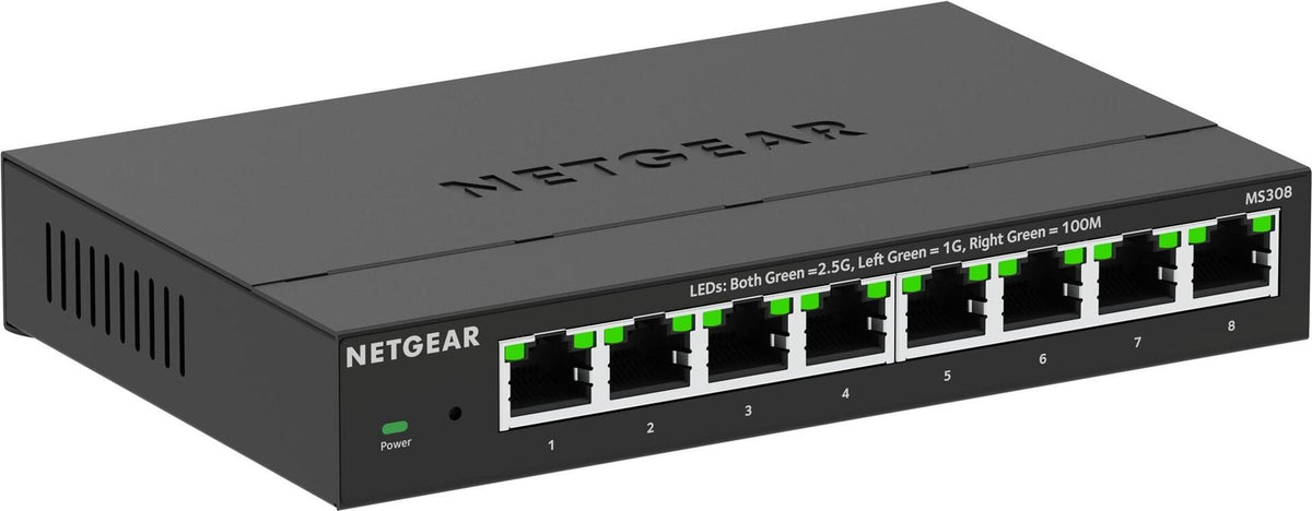 NETGEAR MS308 Switch - Multi-Gigabit - Unmanaged - 8 x 100/1000/2.5 G - Desktop