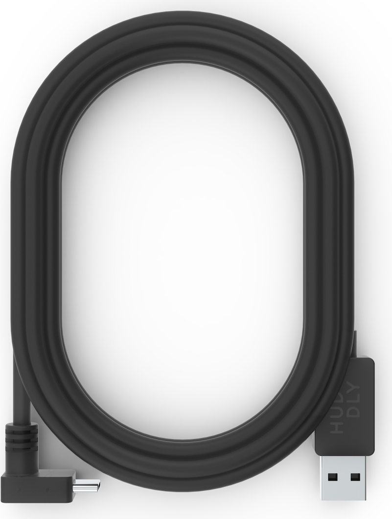 Huddly USB Cable - USB Type A (M) to 24 Pin USB-C (M) Angled - USB 3.1 Gen 1 - 5.0 m - Black