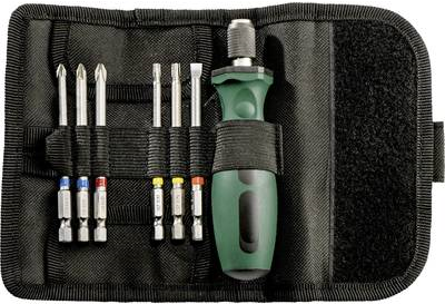 Metabo - Schraubenziehersatz - 7 Stücke - T20, T25, PH2, PH3, PZ1, PZ2, SL5,5 - Länge: 89 mm (626723000)
