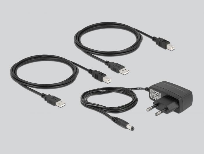Delock USB Switch for Sharing Peripherals - 2 x USB 2.0 - Model 11492