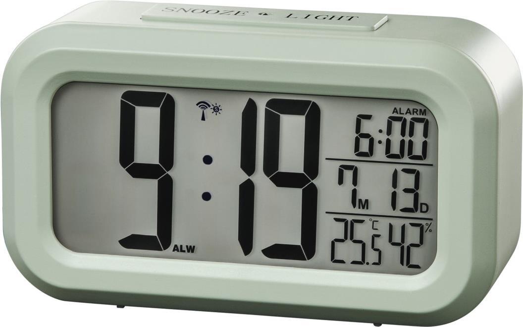 Hama RC 660 Digital Table Clock Mint Color Rectangular