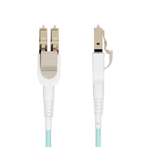 StarTech.com 5m (15ft) LC to LC (UPC) OM4 Switchable Fiber Optic Cable 50/125µm, 100G Networks, Toolless Polarity Switching, Low Insertion Loss - LSZH Fiber Patch Cord (450FBLCLC5SW) - Patch-Kabel - LC/UPC Multi-Modus (M) zu LC/UPC Multi-Mo