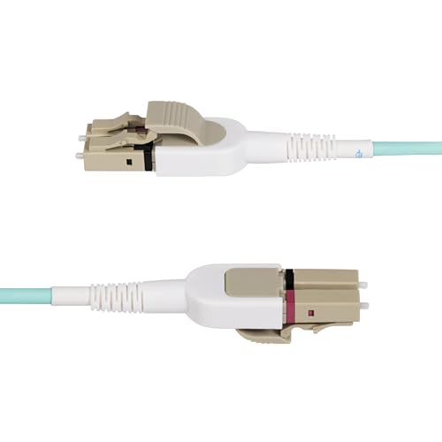 StarTech.com 5m (15ft) LC to LC (UPC) OM4 Switchable Fiber Optic Cable 50/125µm, 100G Networks, Toolless Polarity Switching, Low Insertion Loss - LSZH Fiber Patch Cord (450FBLCLC5SW) - Patch-Kabel - LC/UPC Multi-Modus (M) zu LC/UPC Multi-Mo