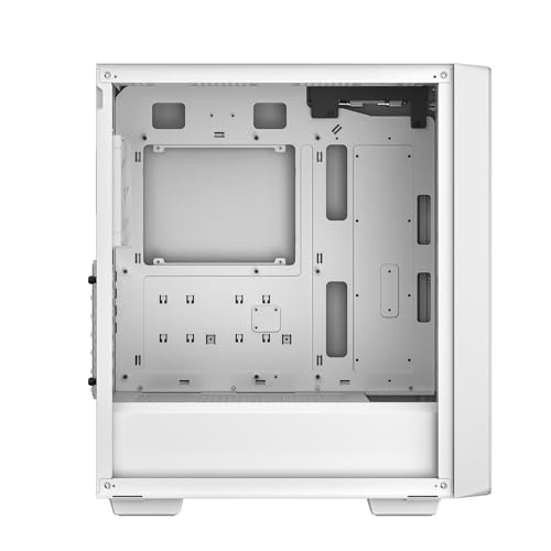DeepCool CC560 WH V2 Midi Tower - Spacious Case with Pre-Installed LED Fans