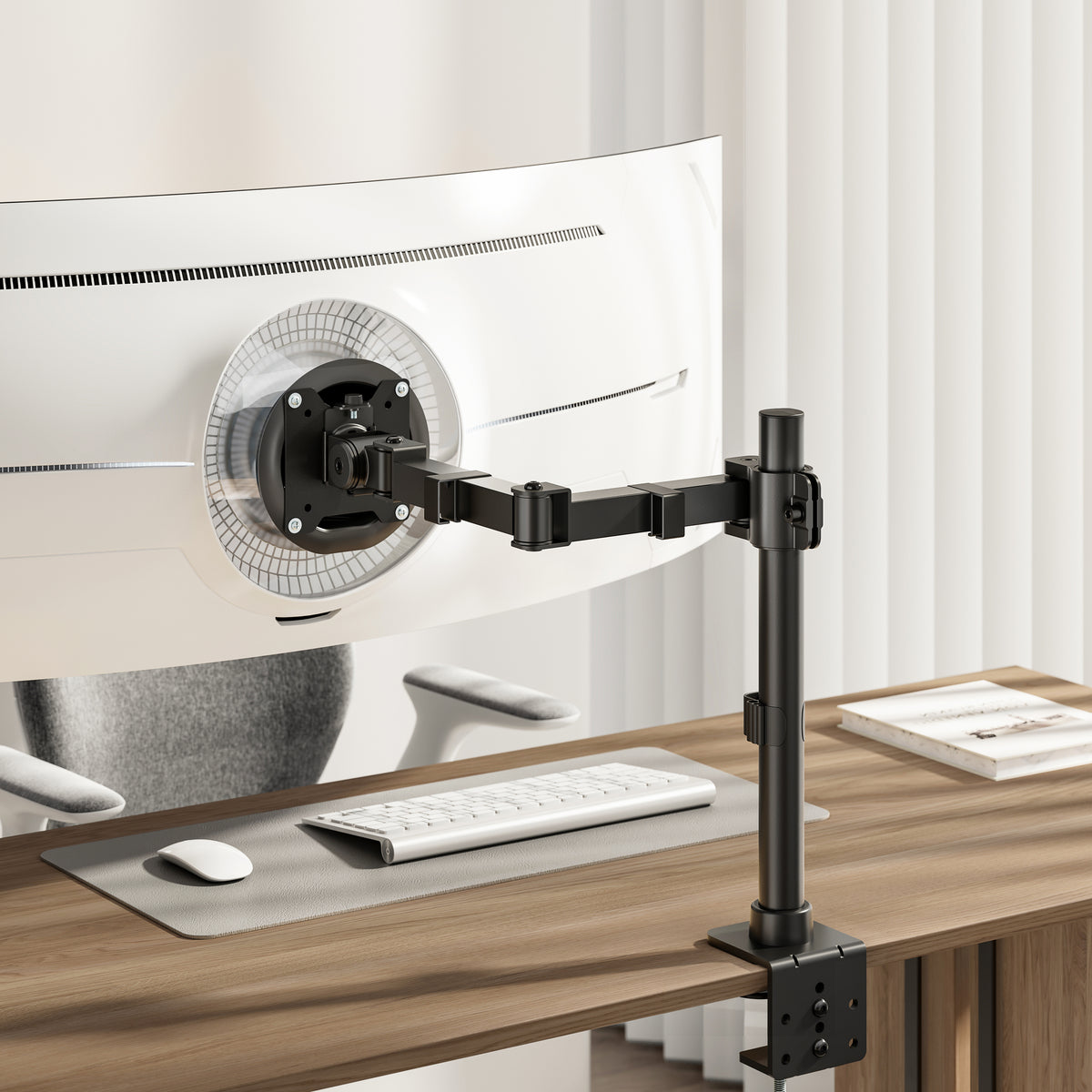EQUIP Heavy-Duty Articulating Monitor Desk Mount 17-49" Black 579376