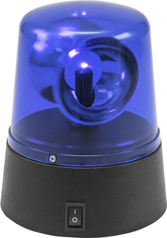 EUROLITE LED Mini Police Light Blue USB/Battery (50603660)