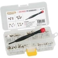 InLine Screw Set with Screwdriver, 50 Mounting Screws, Carrying Case - 1 Set (77785)