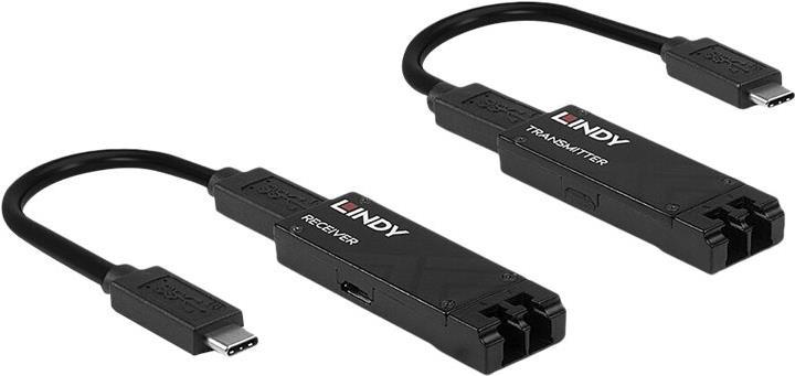 LINDY 100 m Fibre Optic USB 3.2 Type C Extender