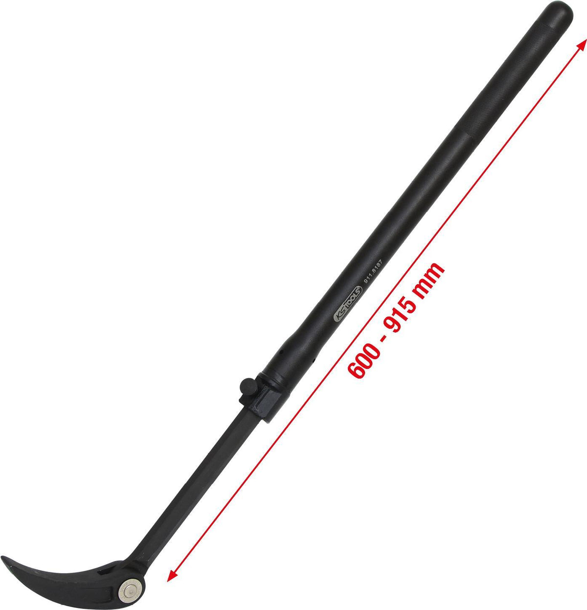 KS TOOLS Gelenk-Rollkopf-Teleskophebel, 600-915mm (911.8187)