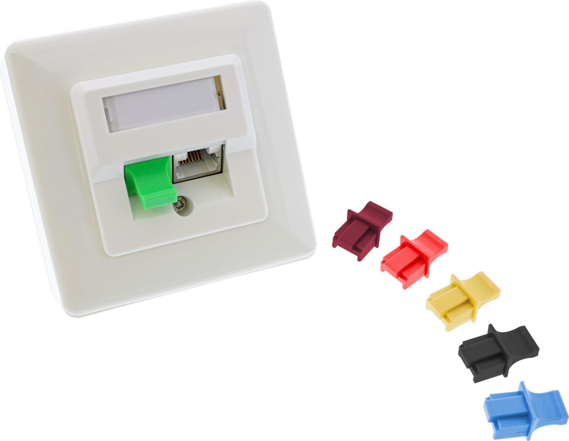 InLine Dust Cover for RJ-45 Socket Green Pack of 100 59942F