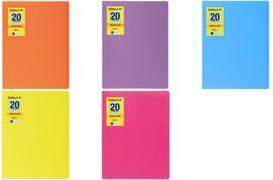 Pagna A4 Clear Book 'School', 20 Sleeves, Assorted (21012-00)