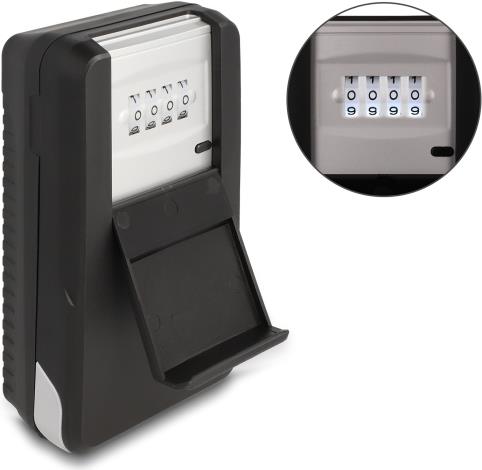 Delock Key Safe - Combination Lock - Black (20932)