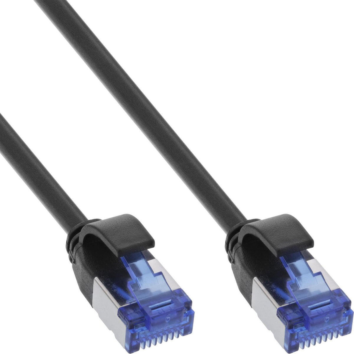 InLine Patch Cable Slim, Cat.6A, S/FTP, TPE (LSZH), PoE, Black, 30 m (74930S)