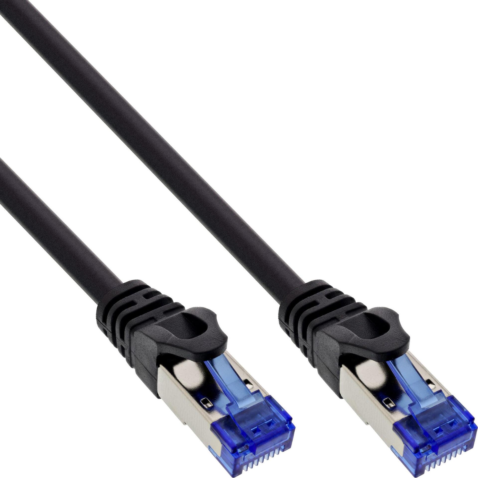InLine® Armoured Patch Cable U/FTP Cat.6A Black 5 m (75505S)