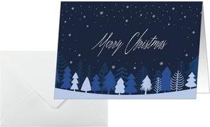 sigel Christmas Card "Snowflake Serenity" A6 Landscape for Inkjet/Laser/Copy, White Card 250 g/m² - 1 Piece (DS635)