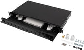 Lanberg 19" 1U Fiber Patch Panel 12XSC Simplex/ 12XLC Duplex (FOP1-12SS-LDB)