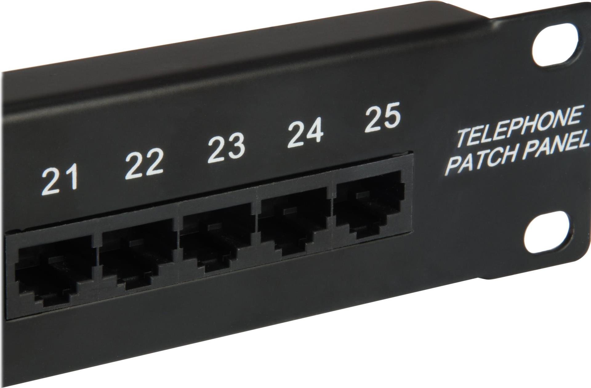 equip Pro ISDN Patch Panel RJ-45 X 25 1U 48.3 cm (19") (125298)