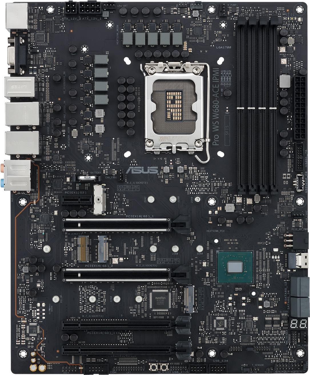 ASUS PRO WS W680-ACE IPMI Motherboard - Intel W680 LGA 1700 ATX