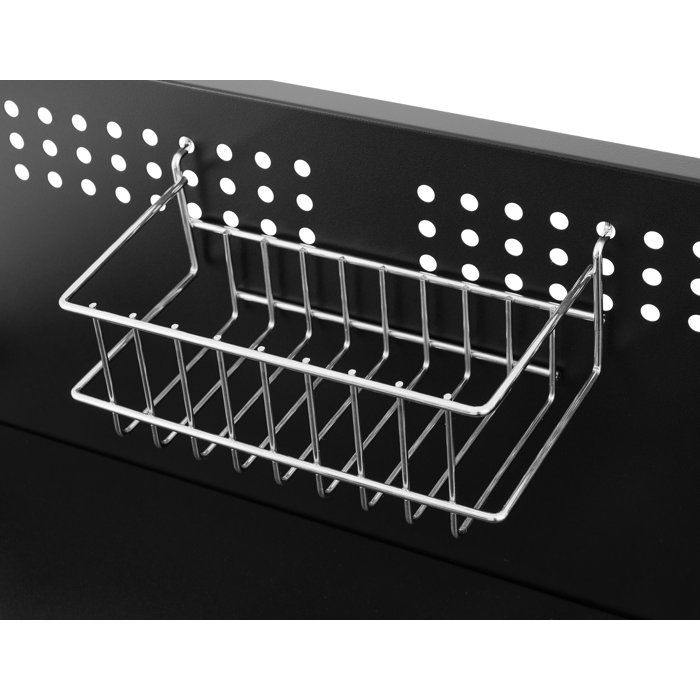 COOKINGBOX Multifunctional Trolley - 100x50 cm Top Shelf - Steel