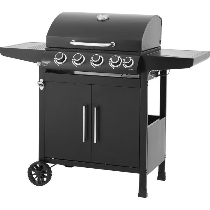 COOKING BOX Gas Barbecue - Paarl - 4 Burners - 60 x 42 cm - Steel