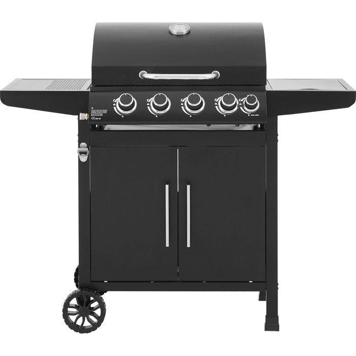 COOKING BOX Gas Barbecue - Paarl - 4 Burners - 60 x 42 cm - Steel