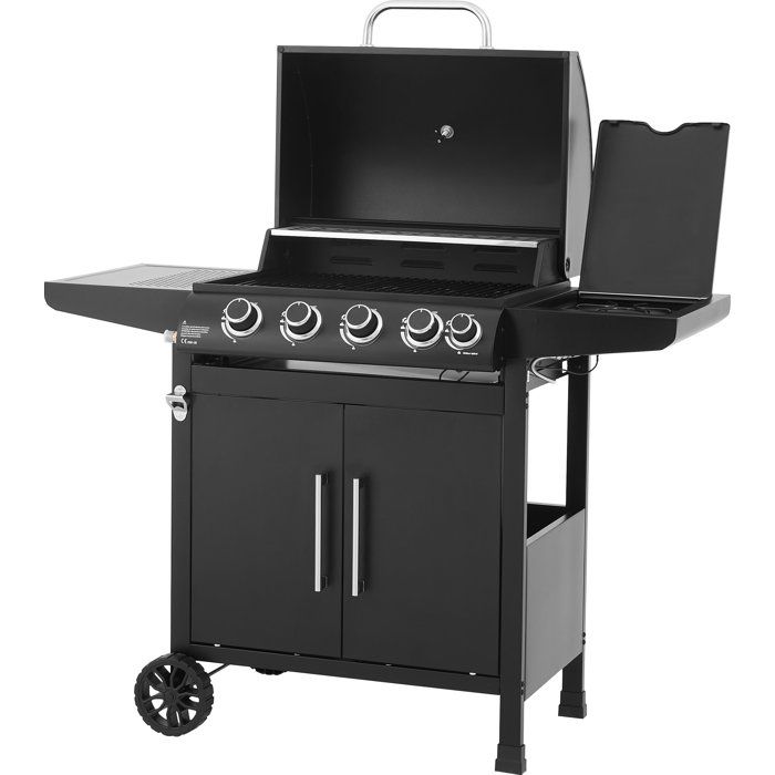 COOKING BOX Gas Barbecue - Paarl - 4 Burners - 60 x 42 cm - Steel