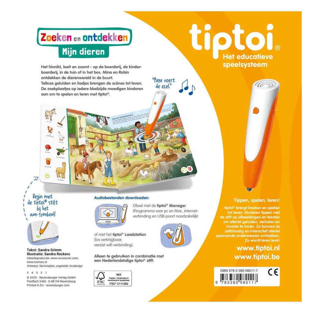 Tiptoi Book Search and Discover My Animals