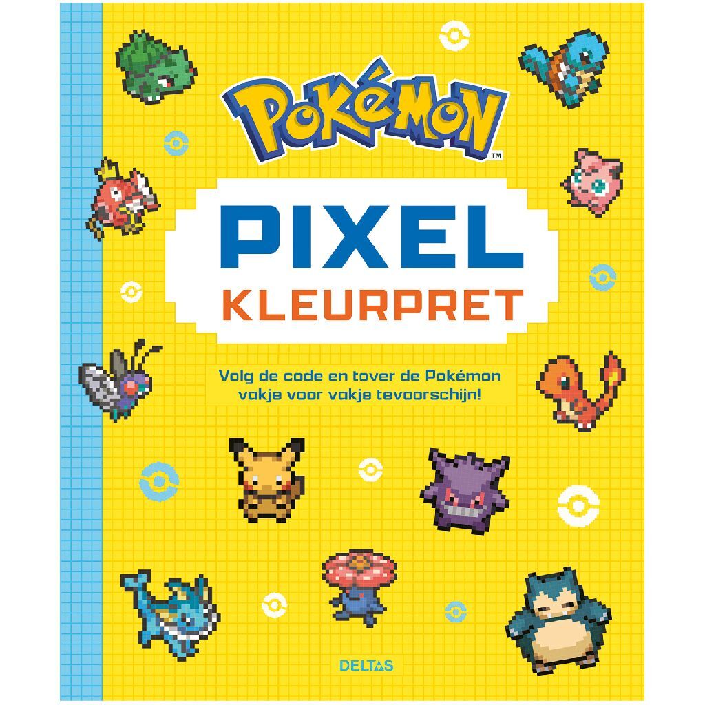 Deltas Kleurpret Pokémon Pixel Coloring Book - Color by Code Fun