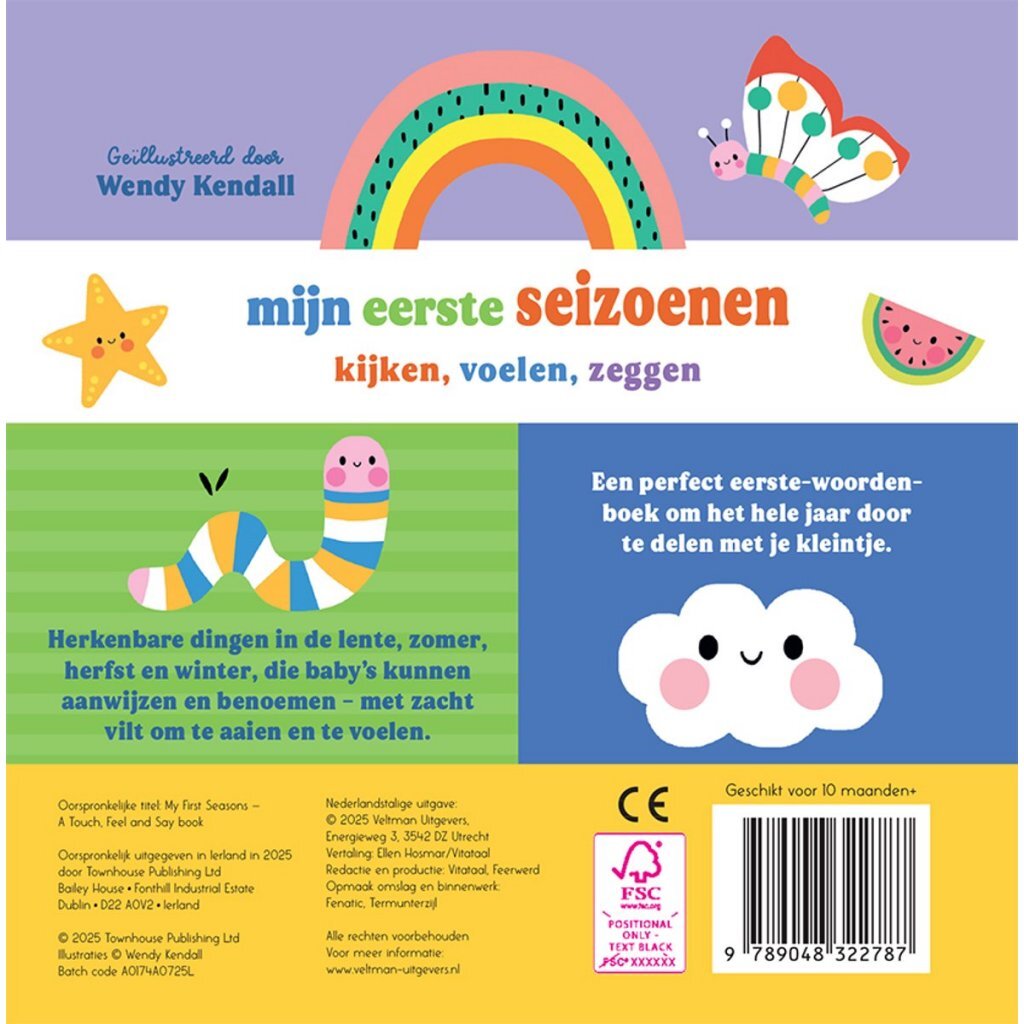My First Seasons Book - Recognizable Things for Babies - Soft Felt to Stroke - Year-Round Learning