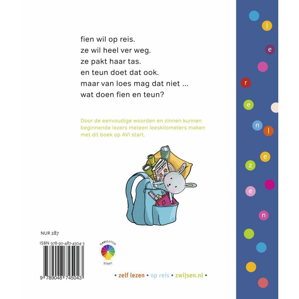 Zwijsen Book Fien & Teun Go on a Journey - Early Reader Book for Kids