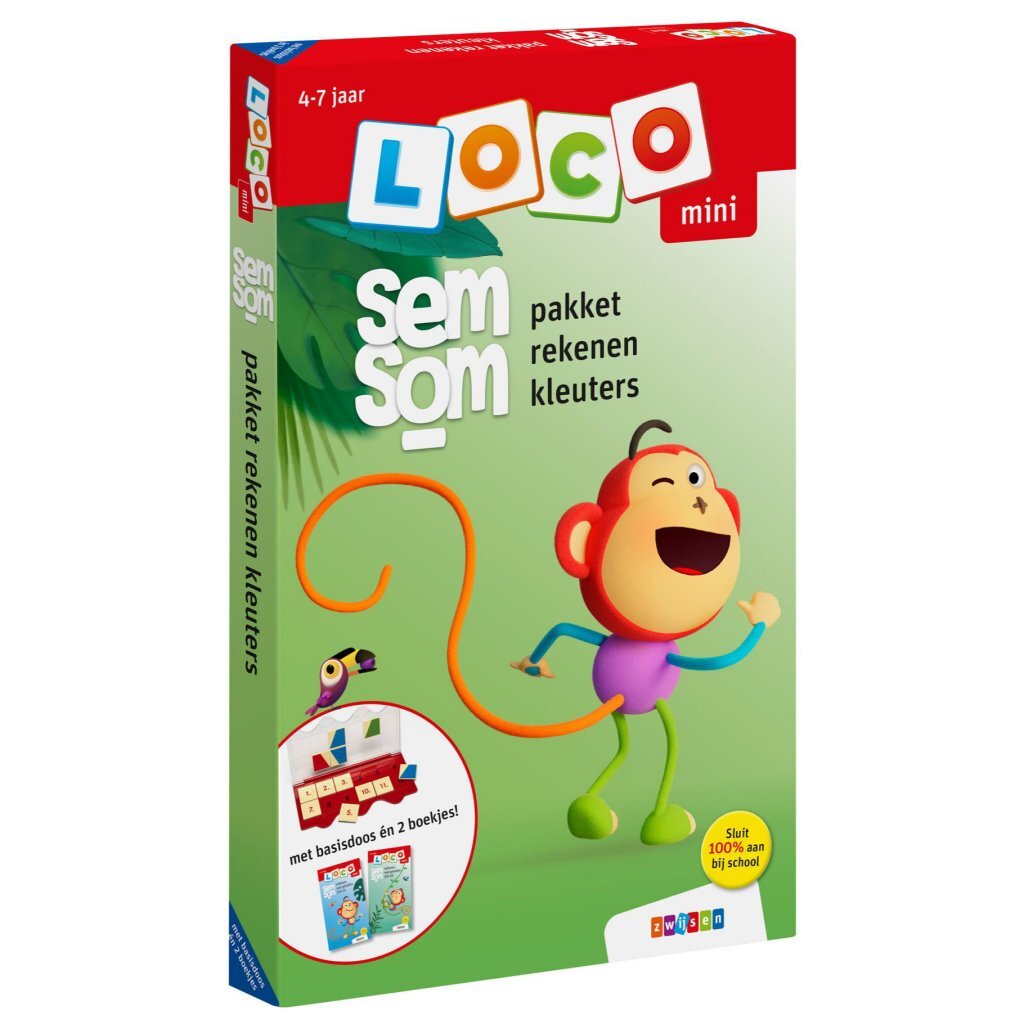 Zwijsen Semsom Loco Mini Math Package for Preschoolers Aged 4 to 7