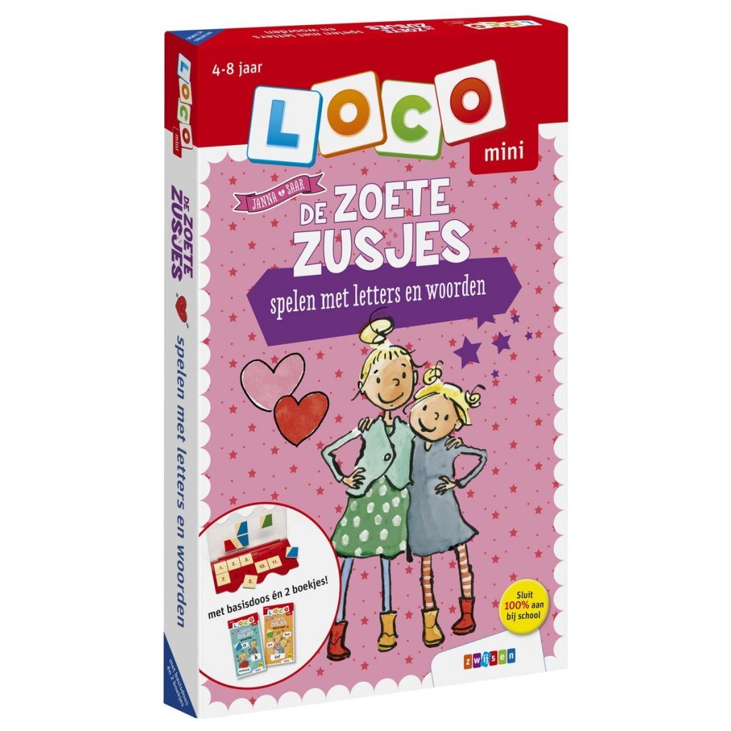 Zwijsen Loco Mini The Sweet Sisters Learning Letters and Words Package