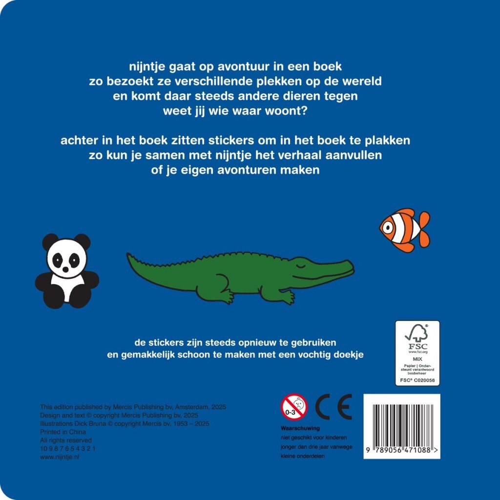 Miffy Sticker Book On Adventure With Miffy - Creative Fun