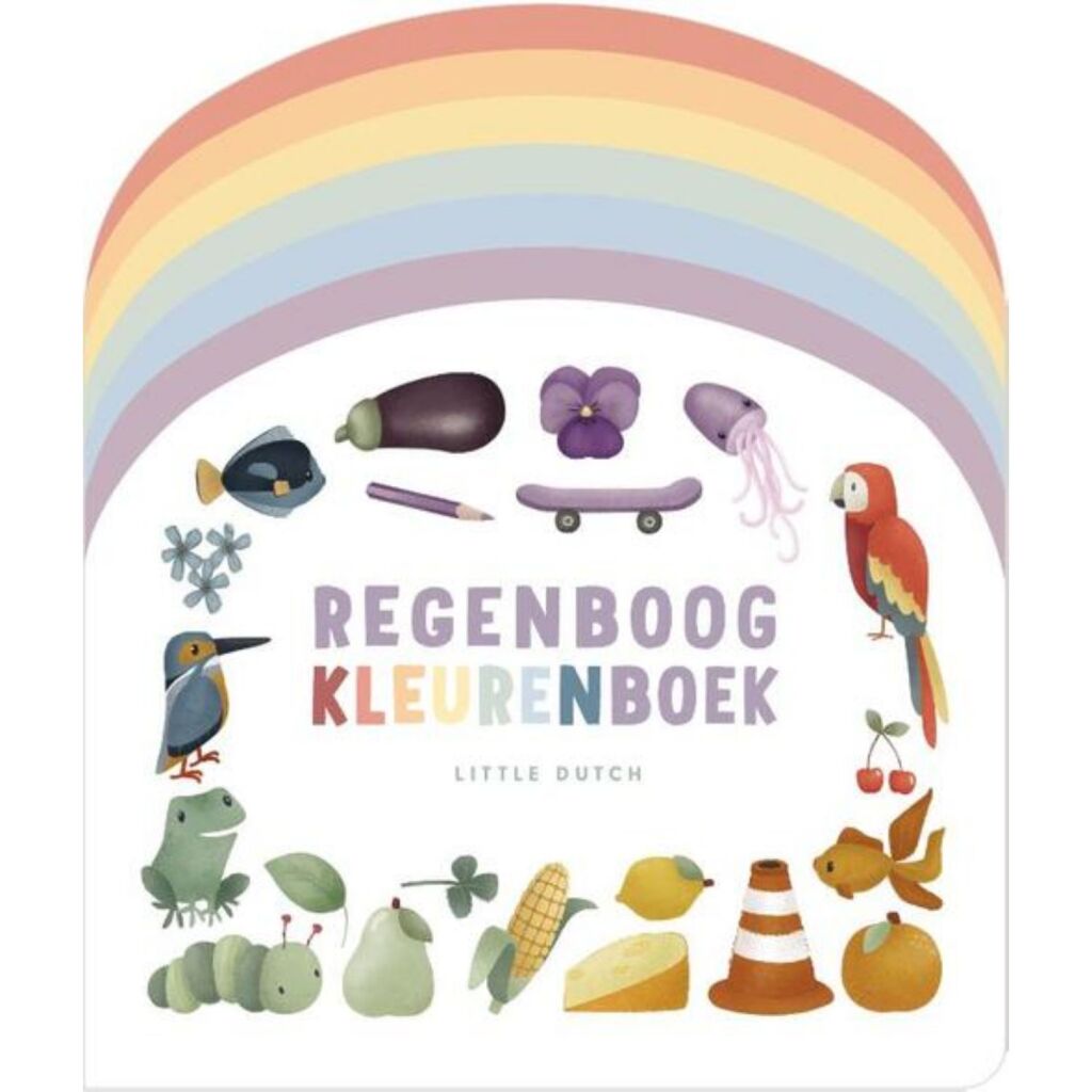 Little Dutch Rainbow Coloring Book - 12 Pages for Ages 4+