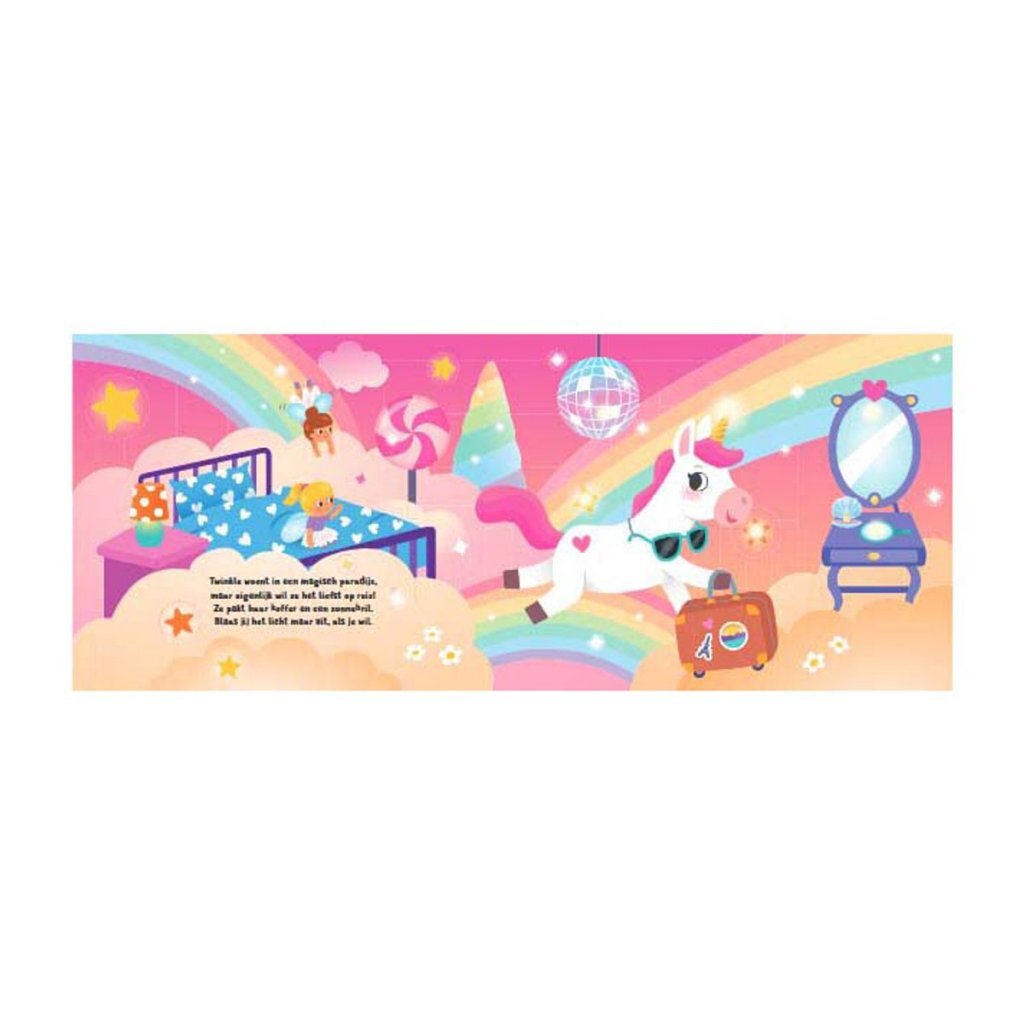 Boek Slaap Lekker Kleintje Unicorn + Licht