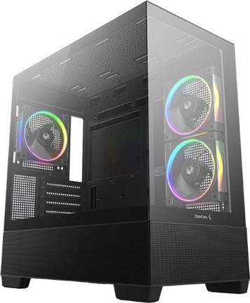 Deepcool CG380 3F Black Midi Tower PC Case (R-CG380-BKAGM3-G)