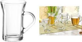 Esmeyer Montana Tea Glass CYLON, with Handle, 200 ml Dishwasher Safe, Height: 115 mm - 6 Pieces (410-828)