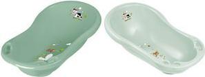 keeeper Kids Baby Bath 'Maria Funny Farm', Soft Green, with Plug, Model 1842632006300