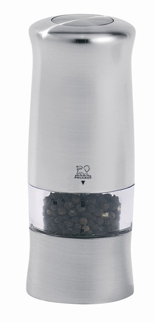 Peugeot Zeli Electric Pepper Mill 14 cm Silver 24079