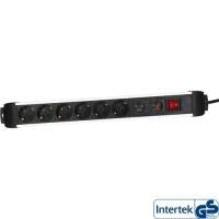 InLine® Power Strip Aluminum 6-Way with Surge Protection 1.5 m (16436A)