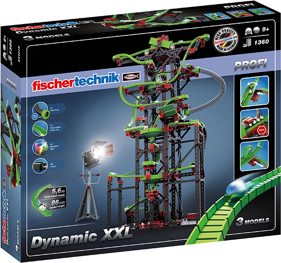 Fisher-Price PROFI Dynamic XXL - Ball Track Construction Kit - 1310 Pieces - 9 Years - 3.4 kg (544619)